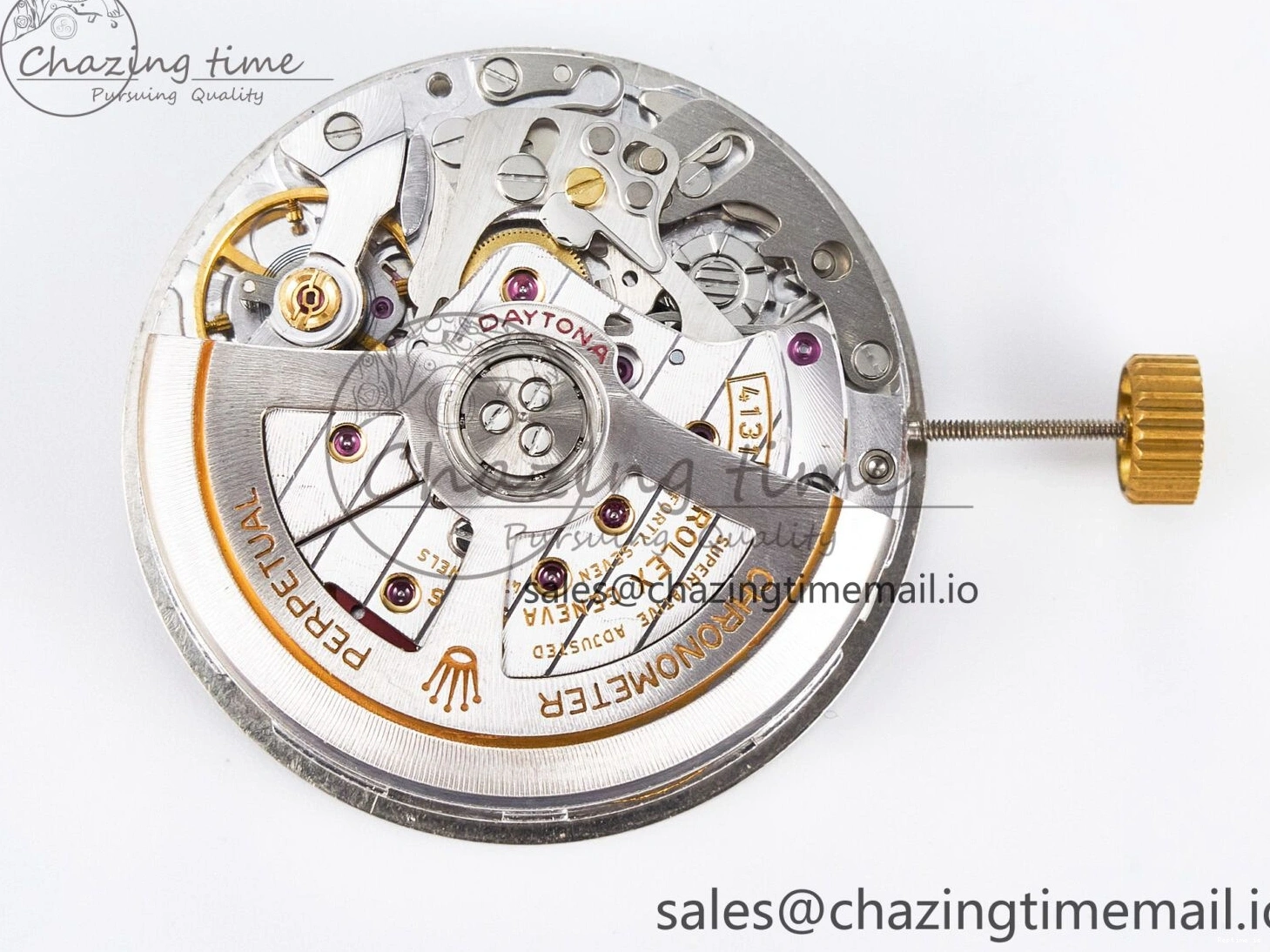 0107 Custom Modded Daytona DD4131 Super Clone 28800 VPH Automatic Movement (Silver Color) HighQuality 919